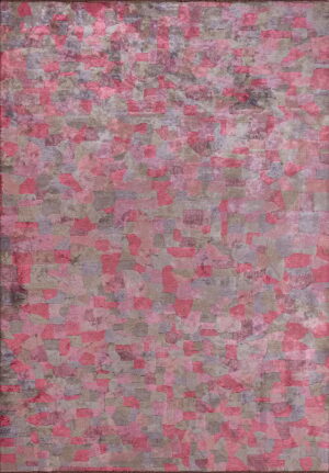 سجادة ديون وردي ورمادي من مجموعة اثنيك